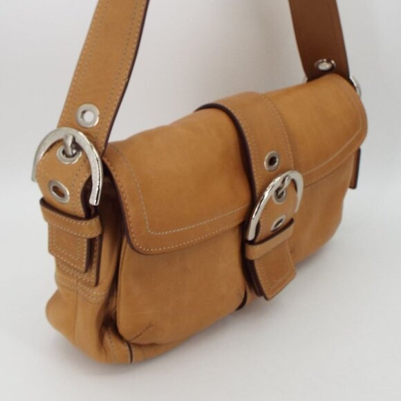 COACH 9434 Tan Leather Soho Shoulder Bag Vintage Y2K - Picture 3 of 15